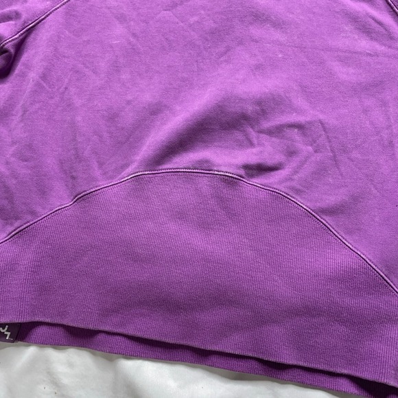 JoyLab Cropped Hoodie Womens Small Purple 1/4 Zip Thombhole Raglan Sleeve Sports - Picture 12 of 16